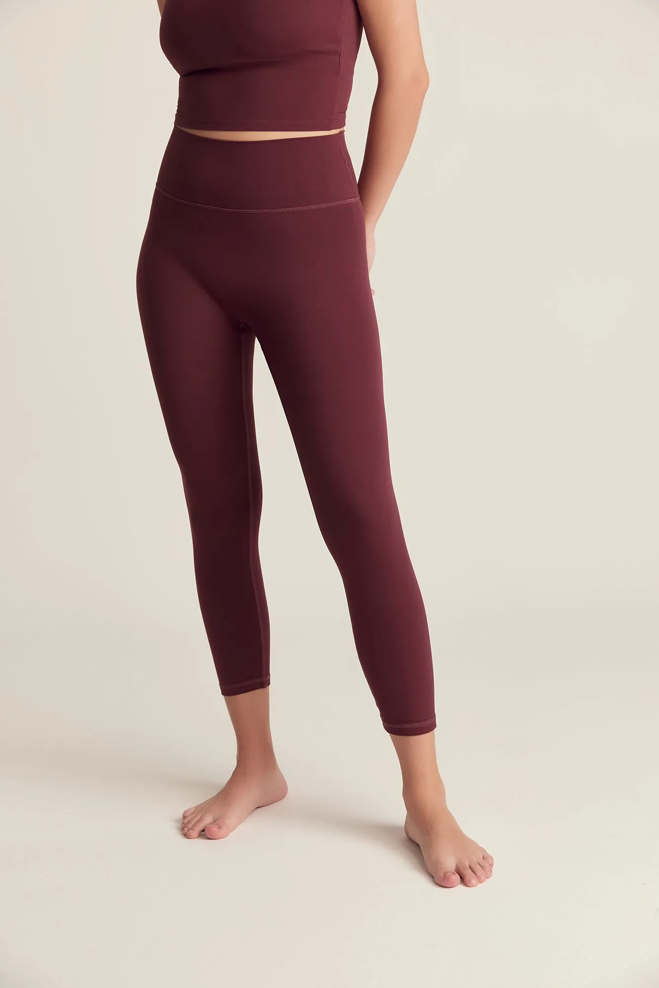 Crop Leggings in Hojicha - Classic Style