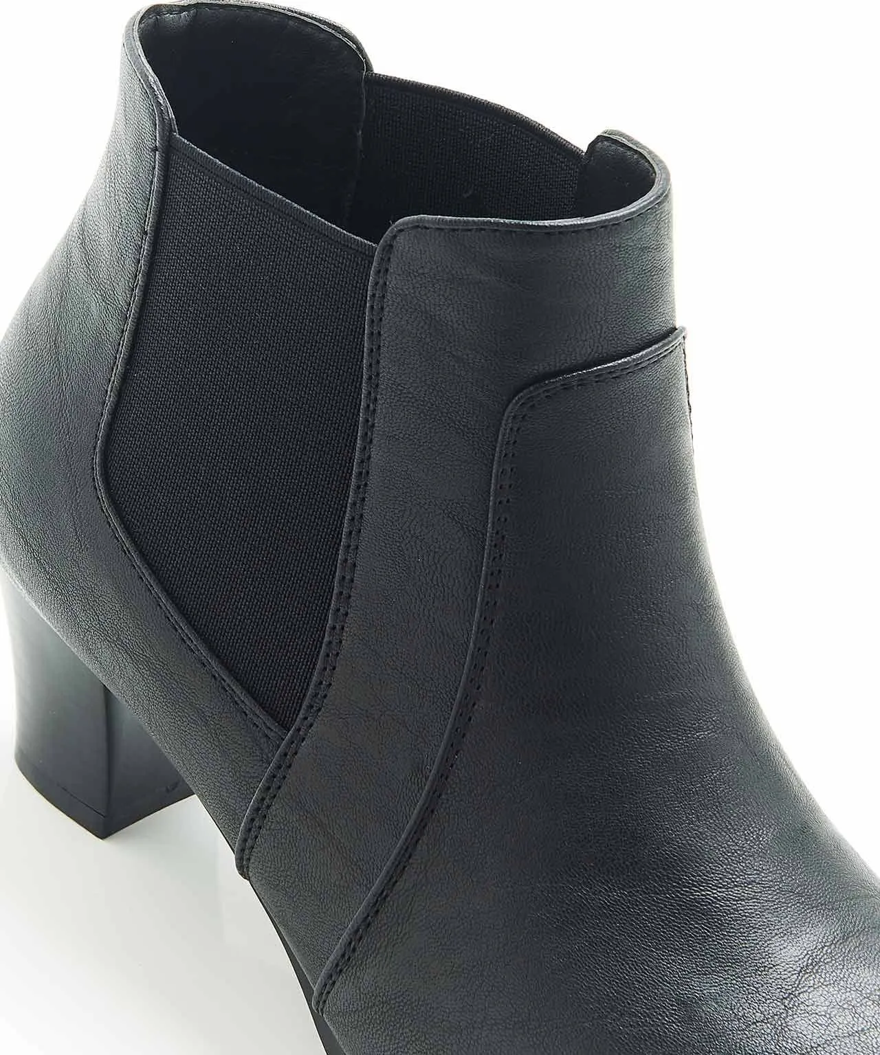 Heeled Cushion-Walk Ankle Boots for All-Day Comfort