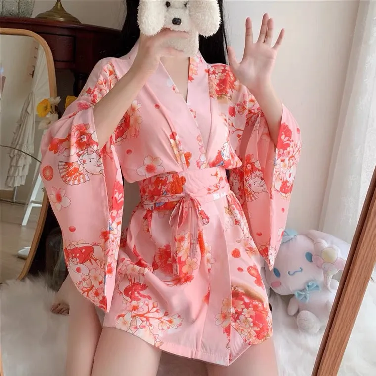 Cute Cherry Blossom Night Dress