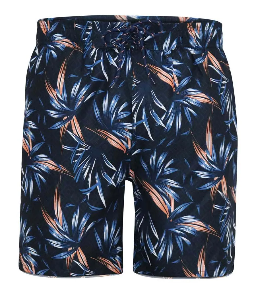 Hawaiian Printed Swim Shorts (DARIAN) for Big Men by D555