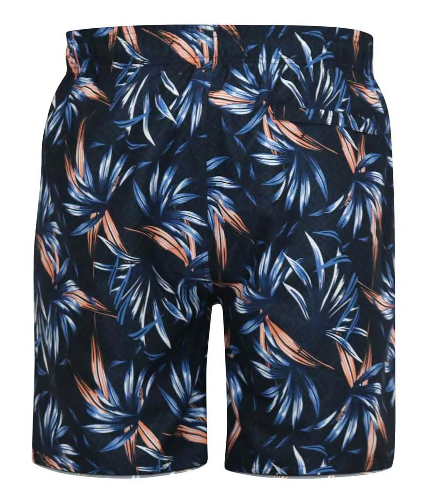 Hawaiian Printed Swim Shorts (DARIAN) for Big Men by D555