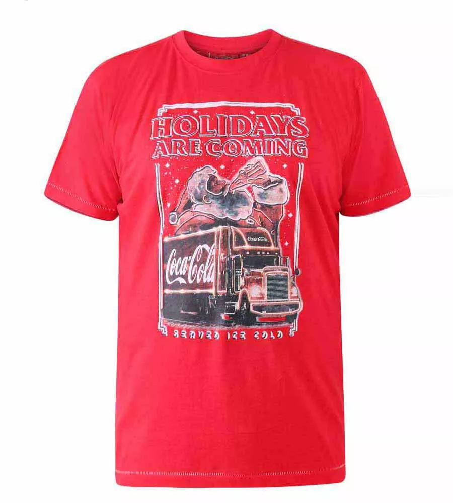 D555 Men's Coca Cola Truck Christmas T-shirt Official Licensed Product (DALTON)