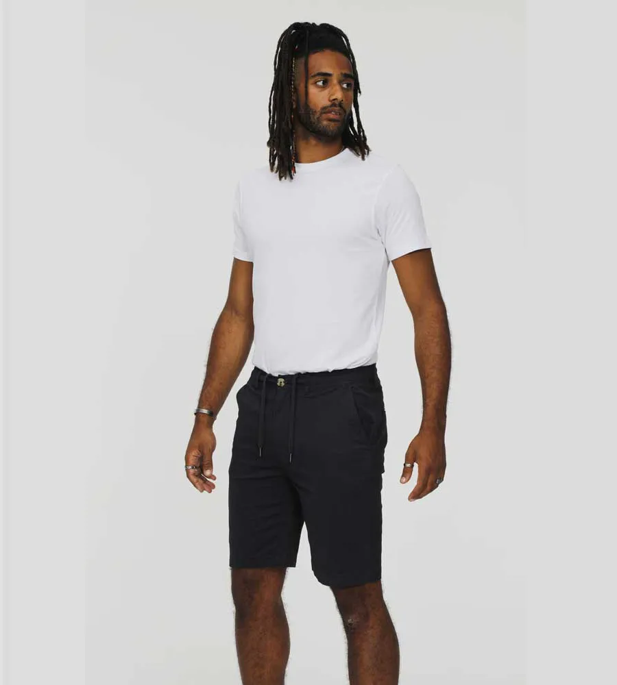 Navy Mens Stretch Shorts with Drawcord (ARIES 1)