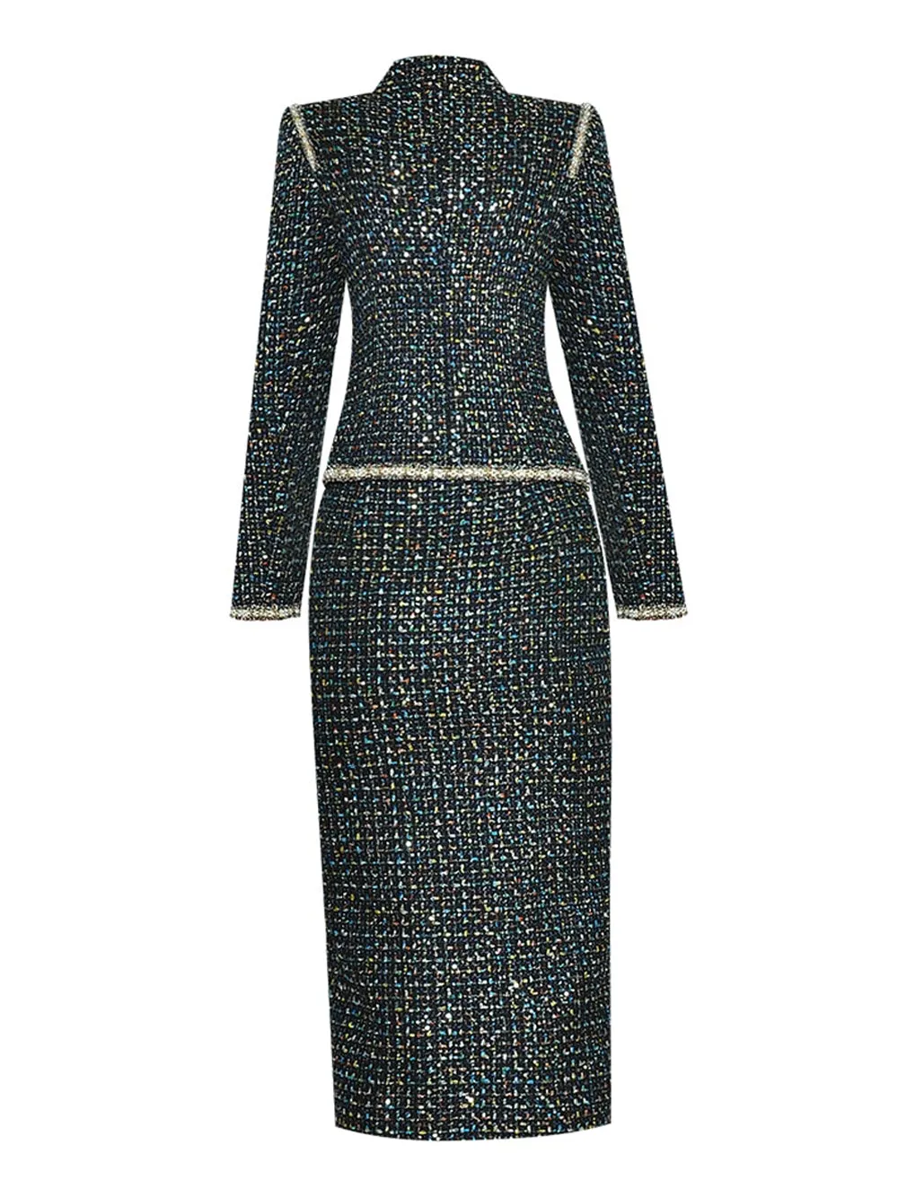 EILYNE Tweed Suit Outfit for Women