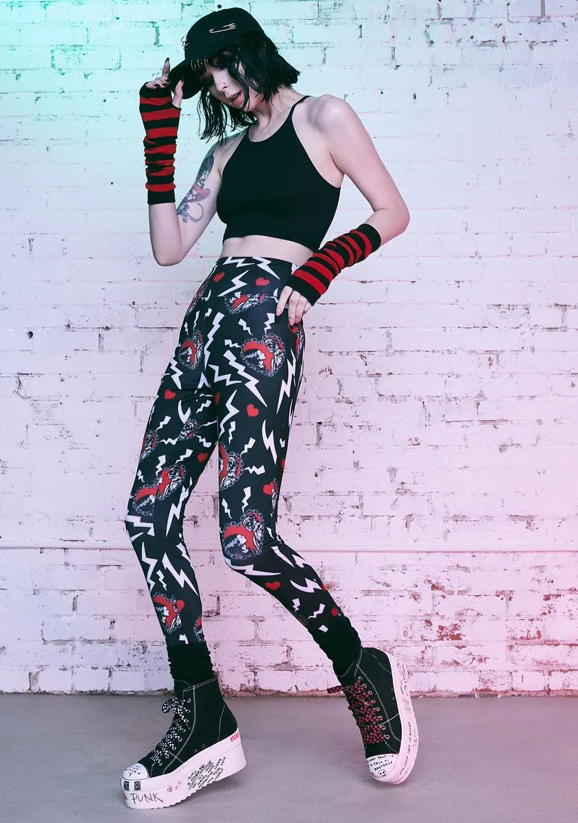 Electric Love Leggings Print