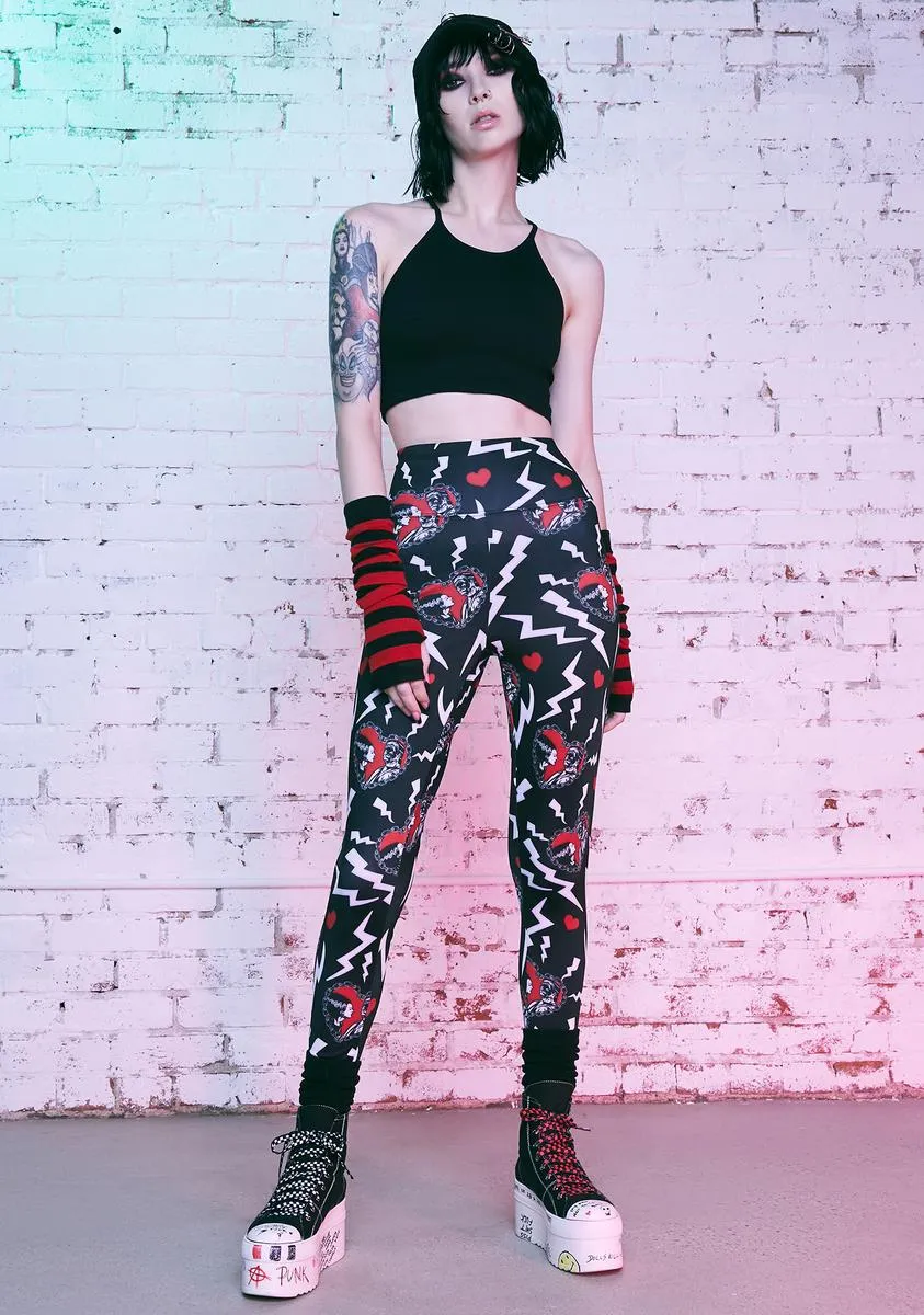 Electric Love Leggings Print