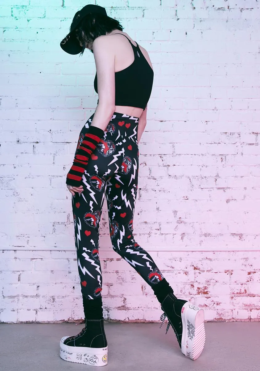 Electric Love Leggings Print