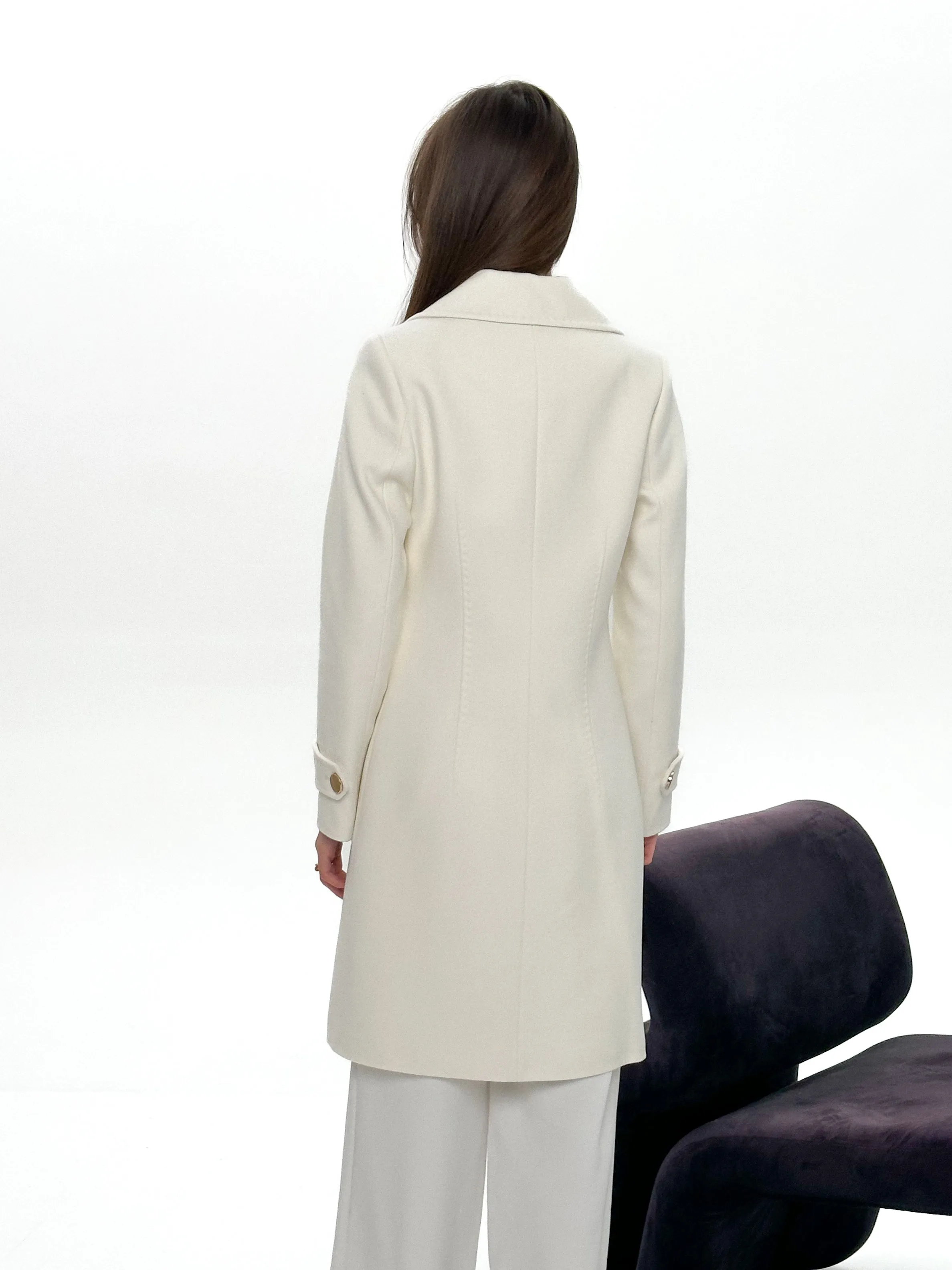 Elegant Cashmere Wool Coat