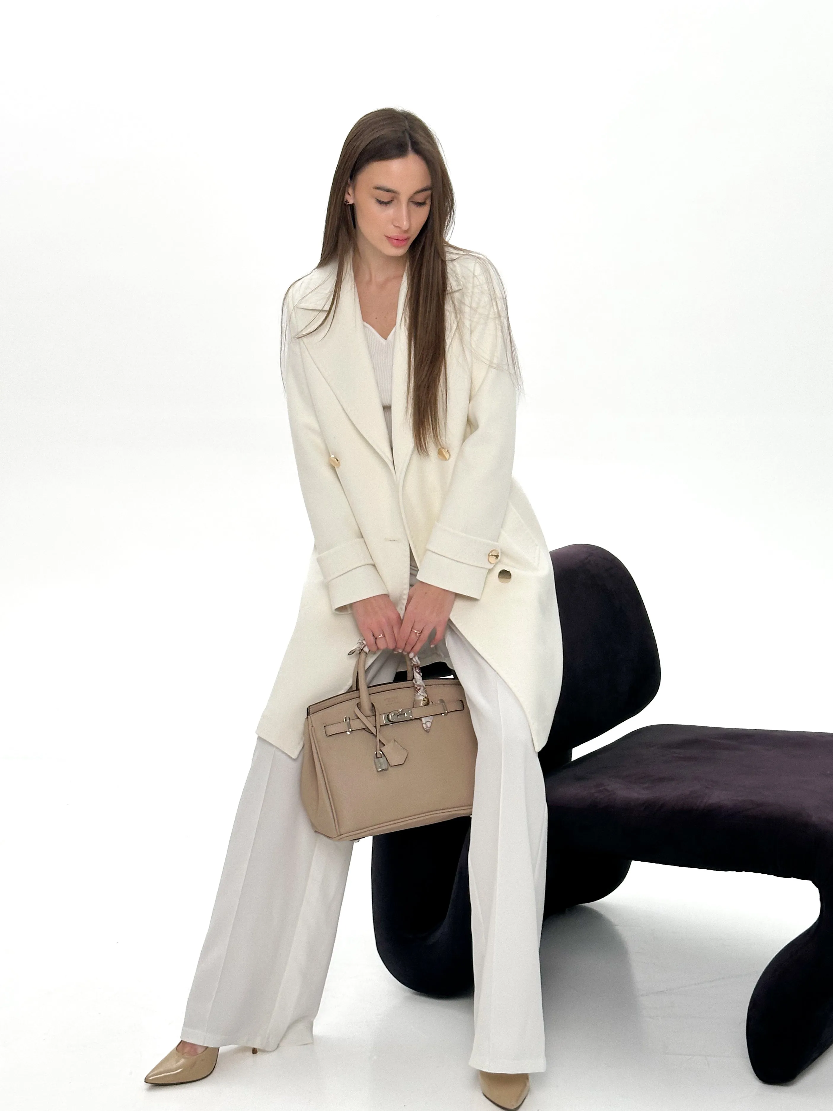 Elegant Cashmere Wool Coat