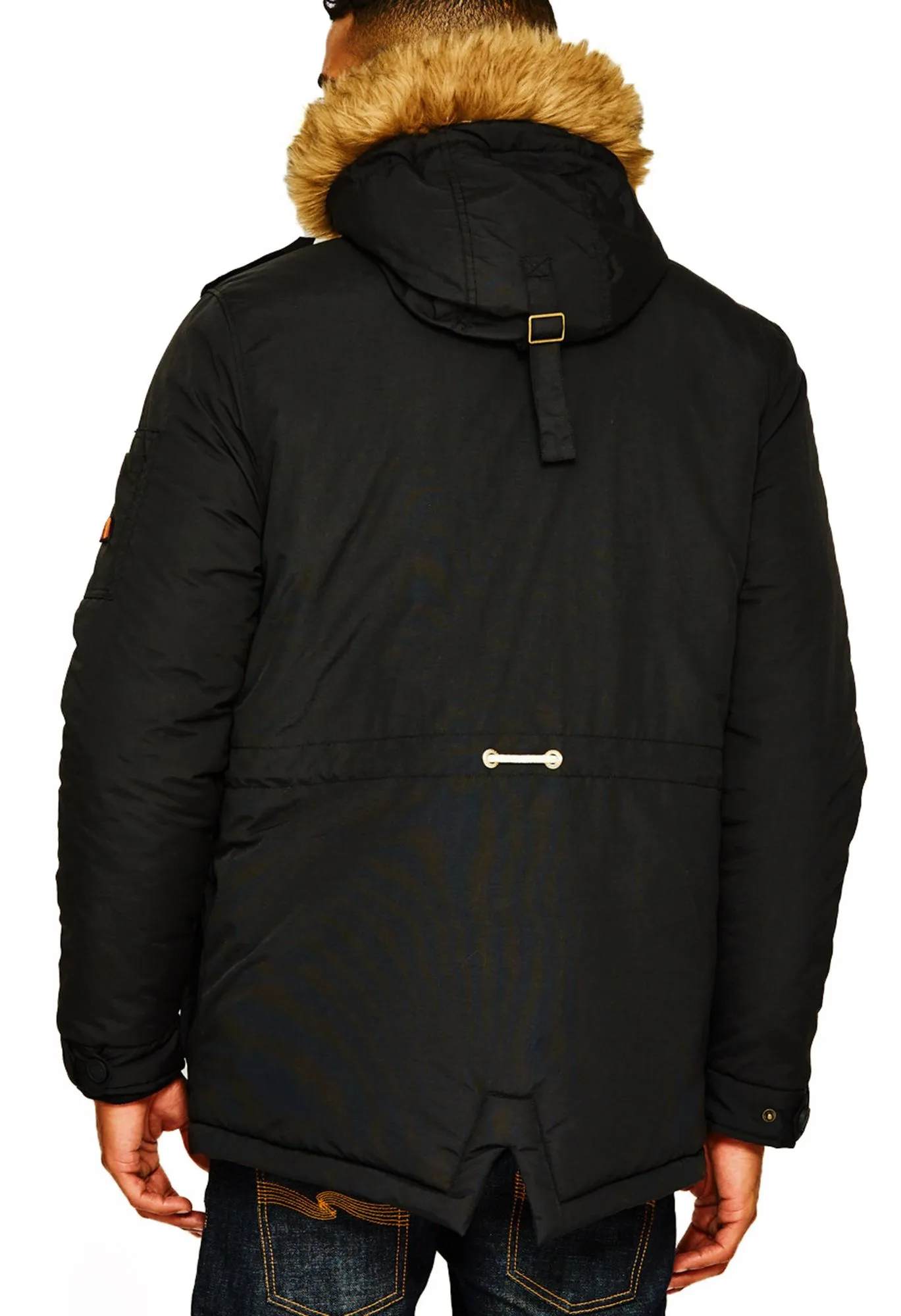 Ellesse Anthracite Blizzard Padded Parka Jacket