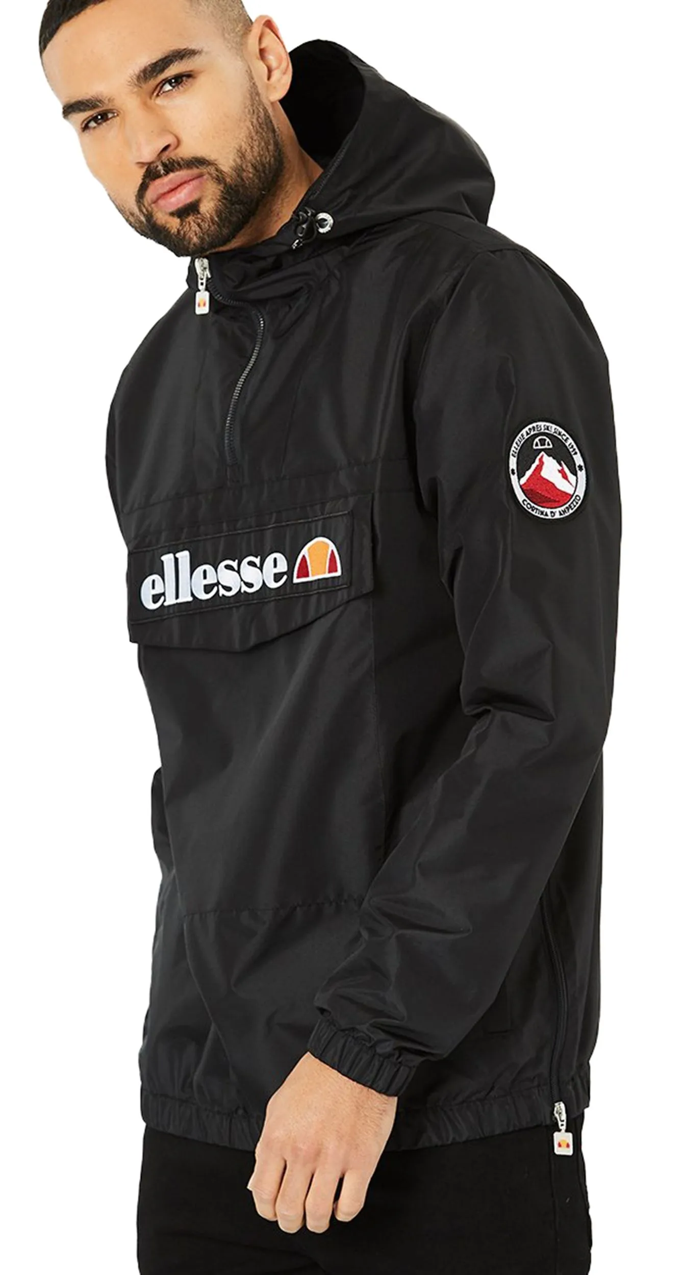 Ellesse Mont 2 Anthracite Overhead Anorak Jacket