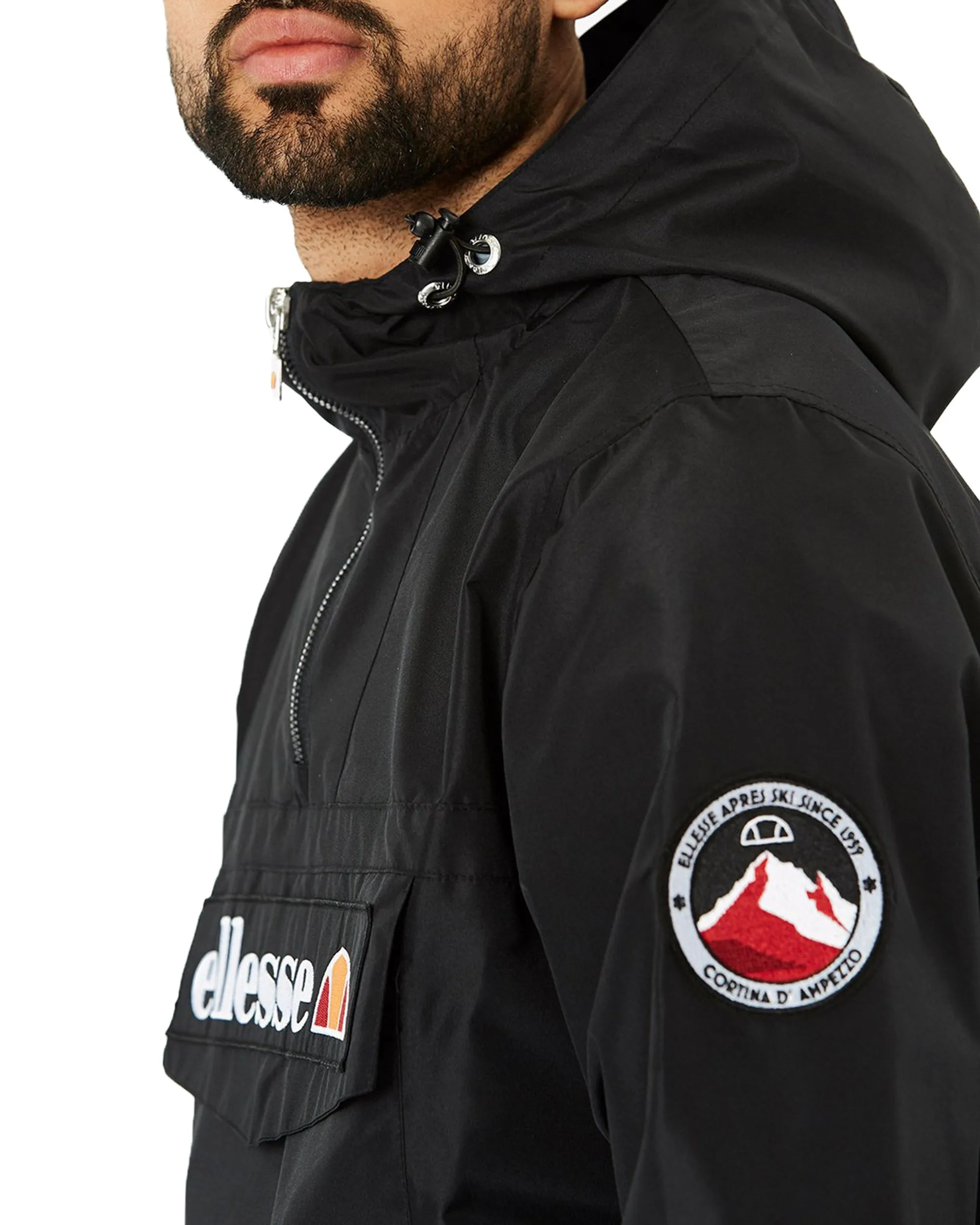 Ellesse Mont 2 Anthracite Overhead Anorak Jacket