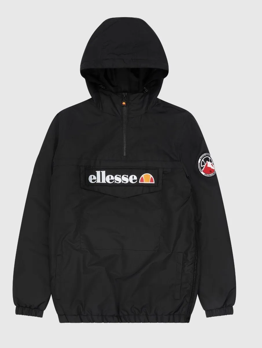 Black Ellesse Monterini Overhead Anorak Jacket