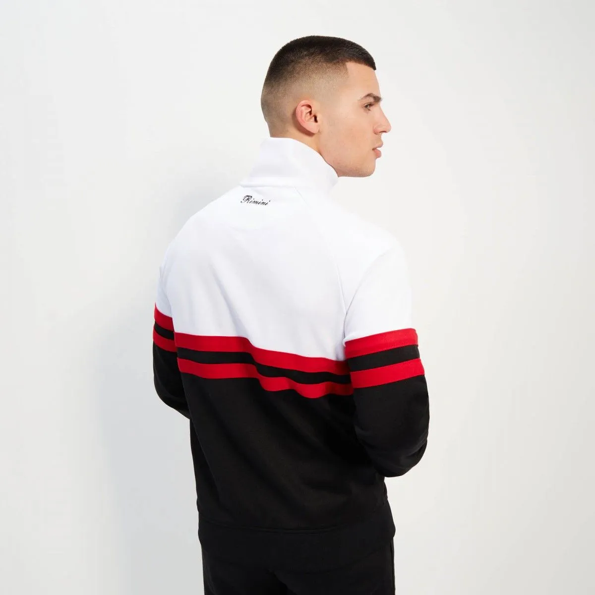 White Black Ellesse Rimini Track Jacket