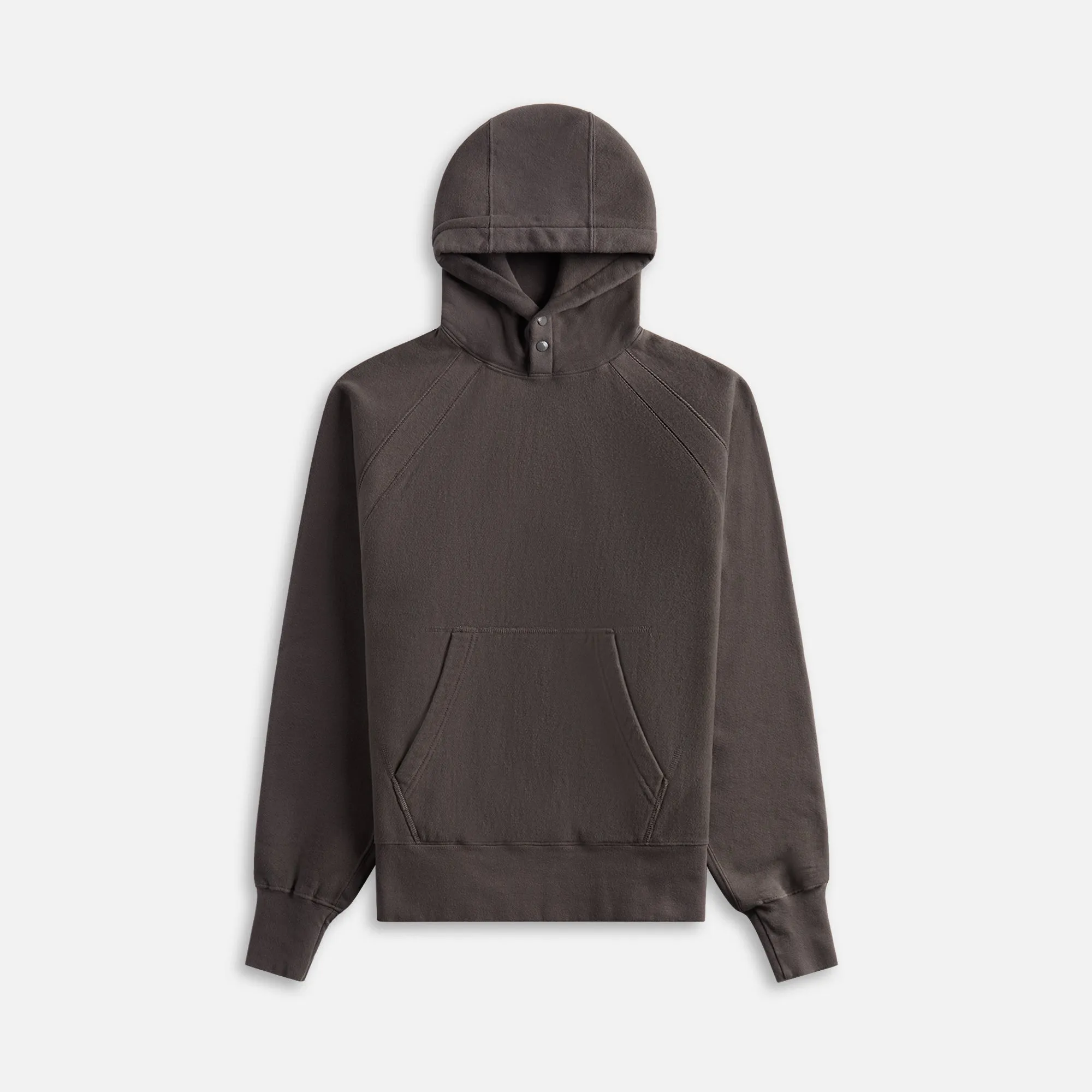 Engineered Garments Raglan Hoody in Graphite Brown