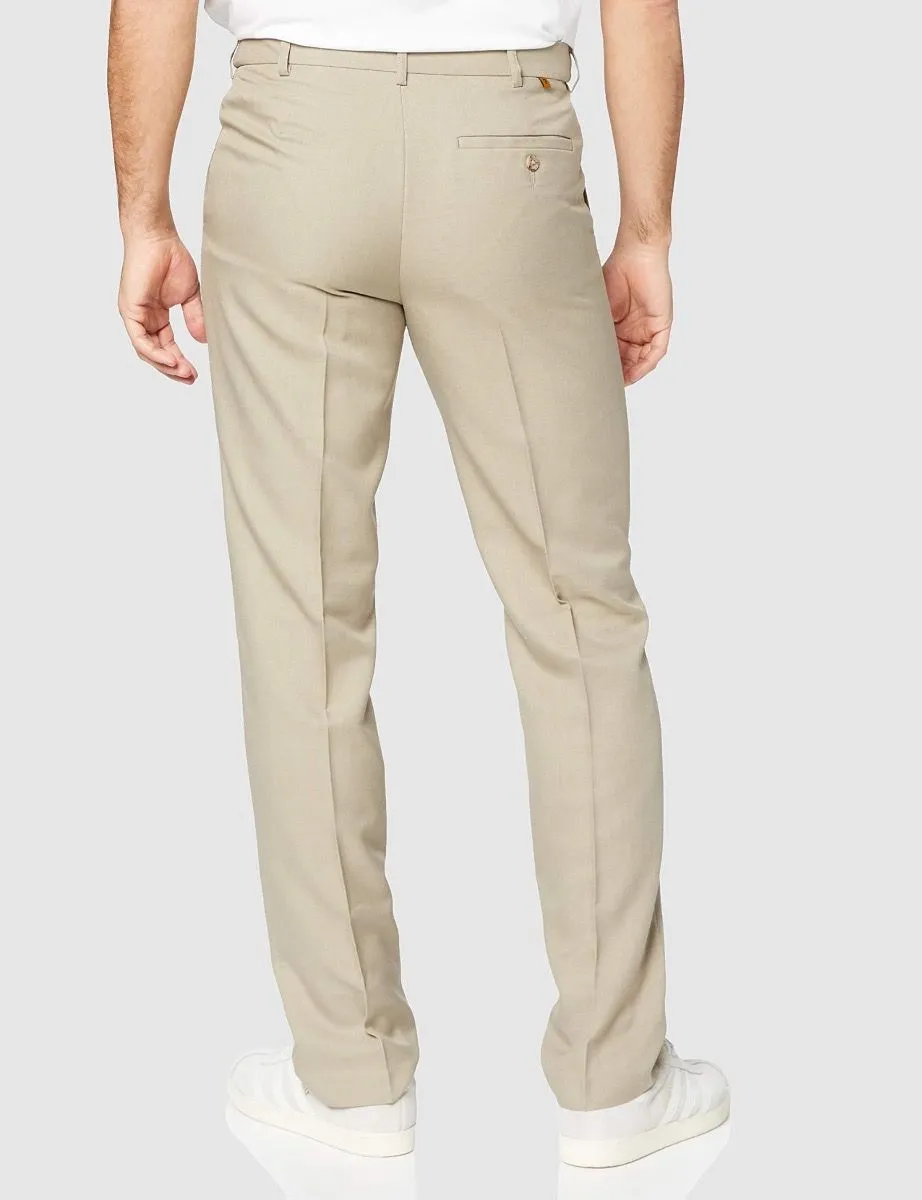 Soft Taupe Farah Flexi Waist Trousers