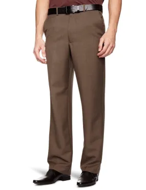 Farah Taupe Marl Brown Flexi Waist Trousers