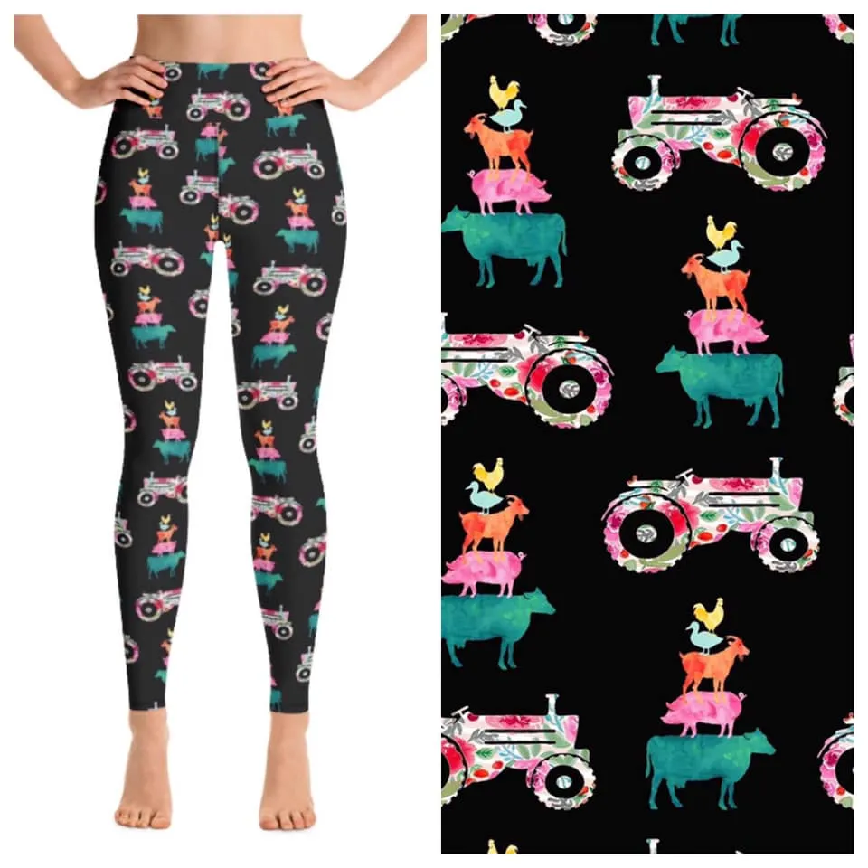 Farm Tractor Leggings