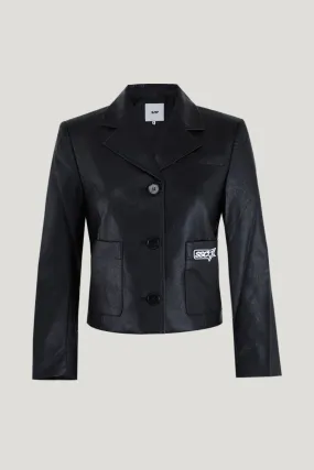 Faux Leather Black Jacket