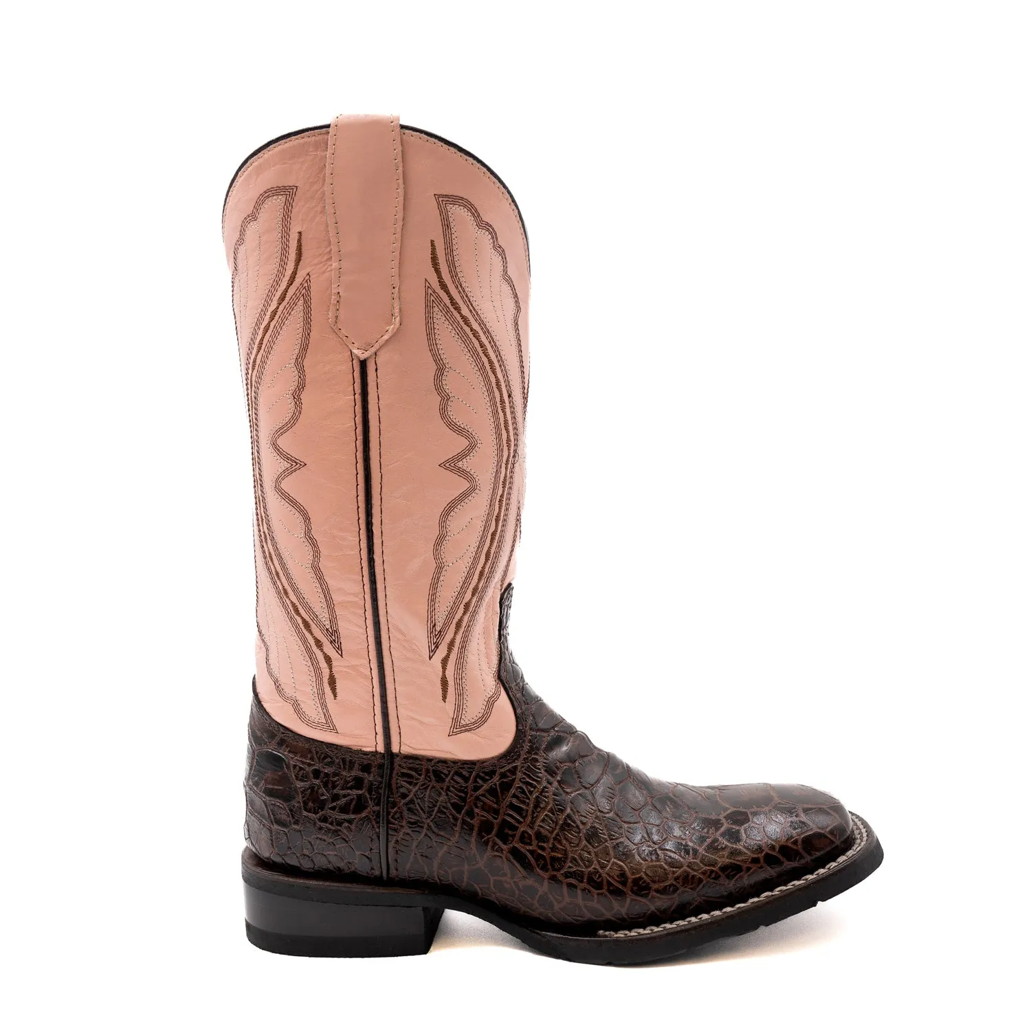 Ferrini Women's Chocolate Leather Turtle Cowboy Boots