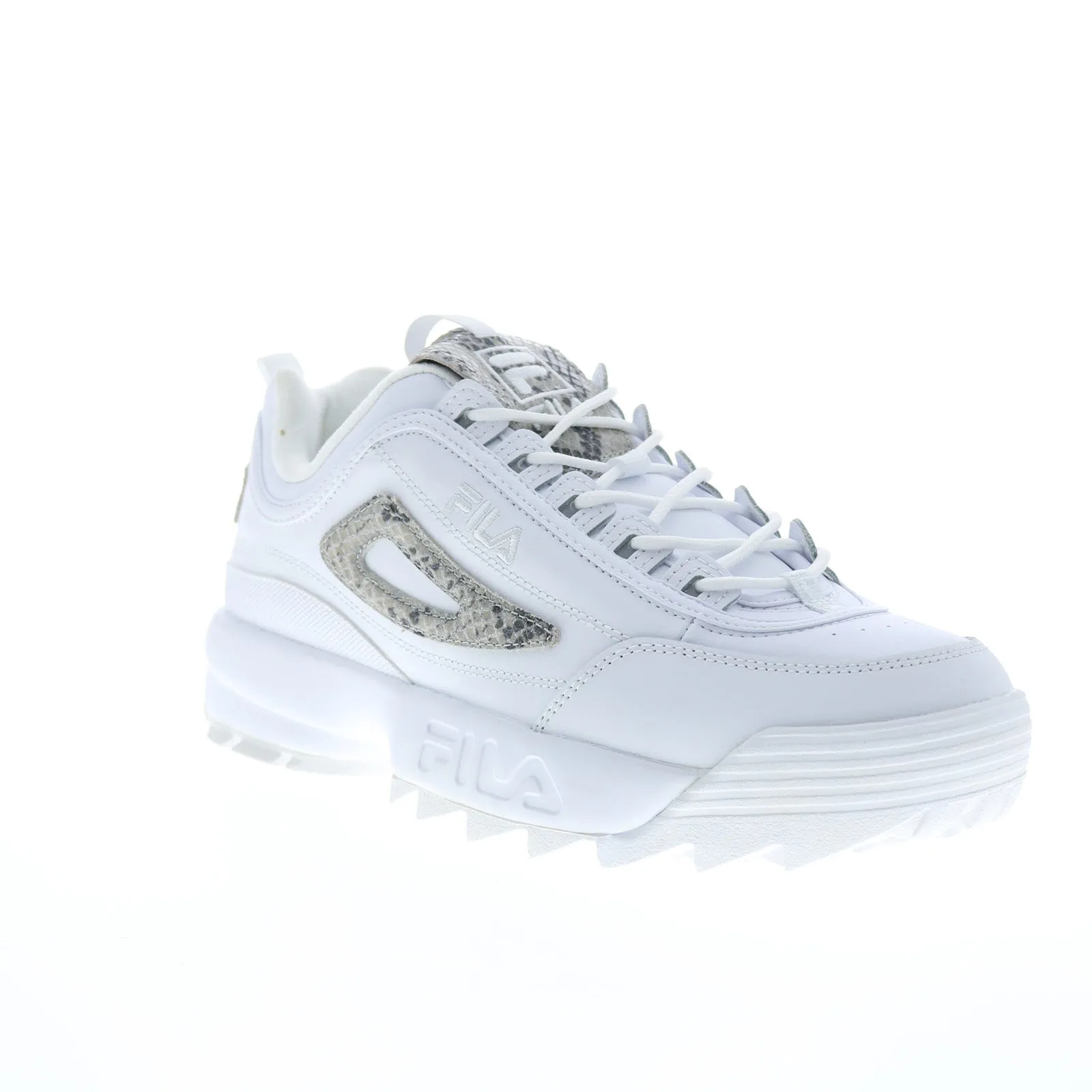 Fila Disruptor II Snake 5XM01137-101 White Women's Lifestyle Sneakers Shoes