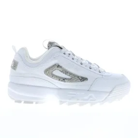 Fila Disruptor II Snake 5XM01137-101 White Women's Lifestyle Sneakers Shoes