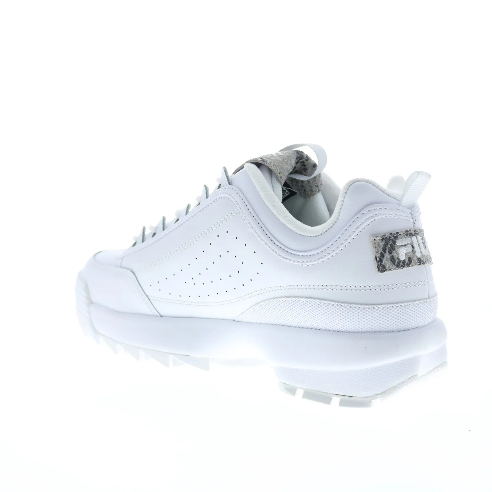 Fila Disruptor II Snake 5XM01137-101 White Women's Lifestyle Sneakers Shoes