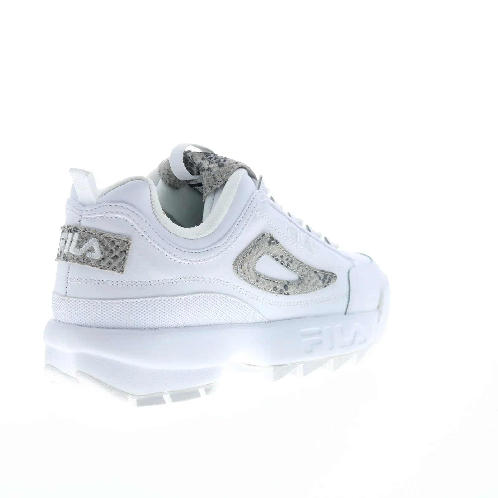 Fila Disruptor II Snake 5XM01137-101 White Women's Lifestyle Sneakers Shoes