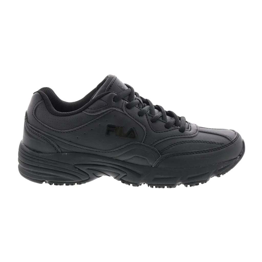 Fila On-The-Job Slip Resistant 1SC60219-001 Black Men's Athletic Work Shoes