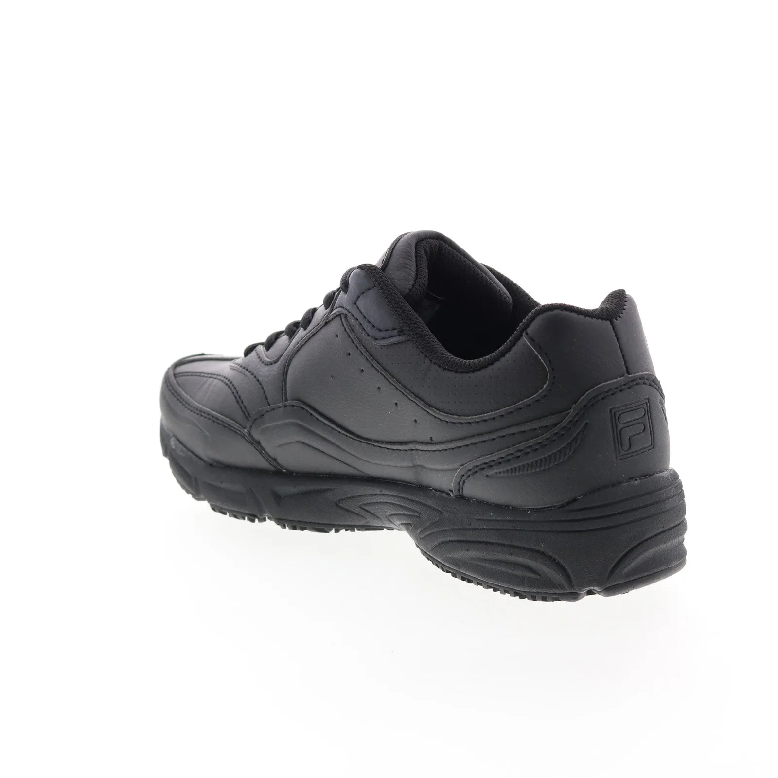 Fila On-The-Job Slip Resistant 1SC60219-001 Black Men's Athletic Work Shoes