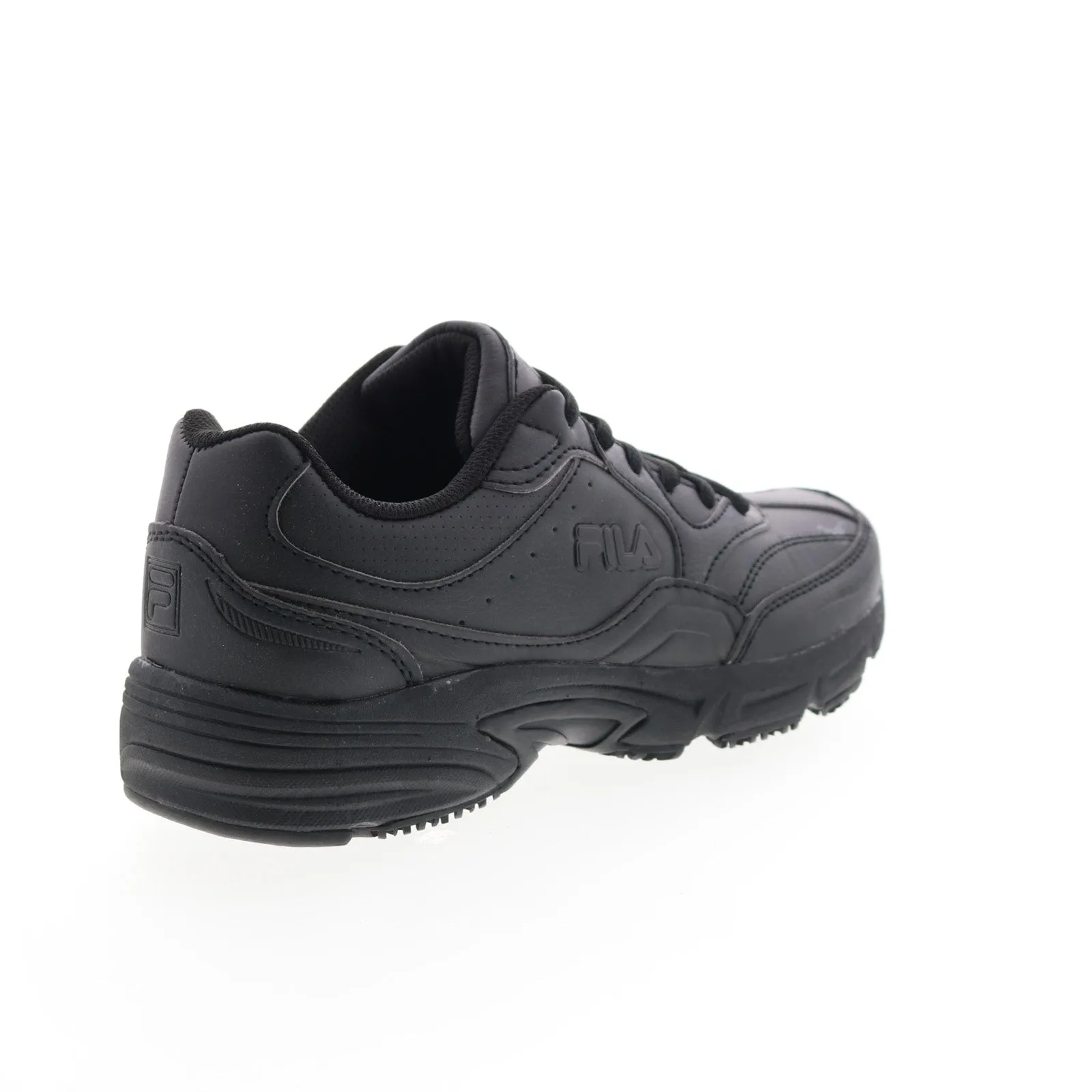 Fila On-The-Job Slip Resistant 1SC60219-001 Black Men's Athletic Work Shoes