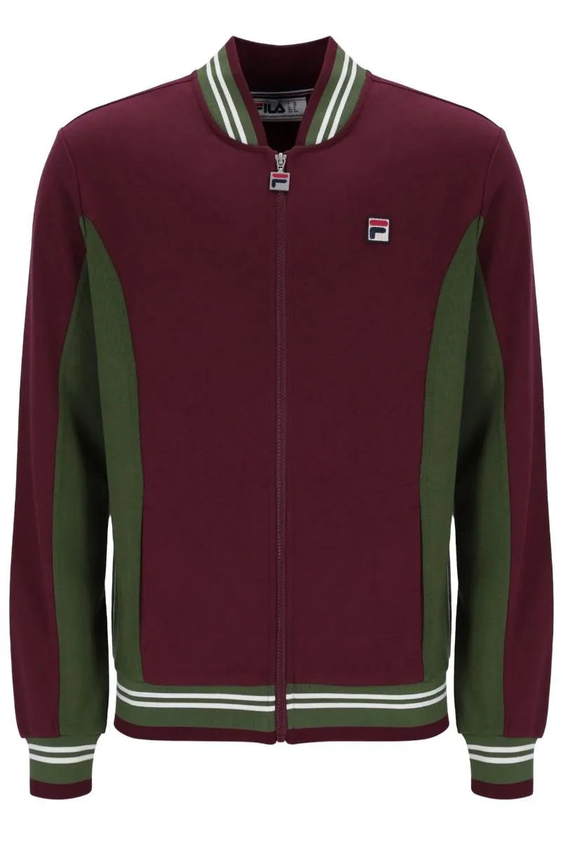 Fila Settanta Track Jacket in Windsor Wine