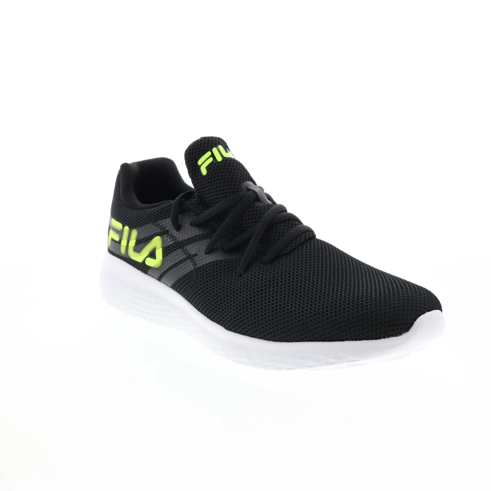 Fila Turnkey 1RM01305-016 Black Men's Canvas Lace Up Athletic Running Shoes