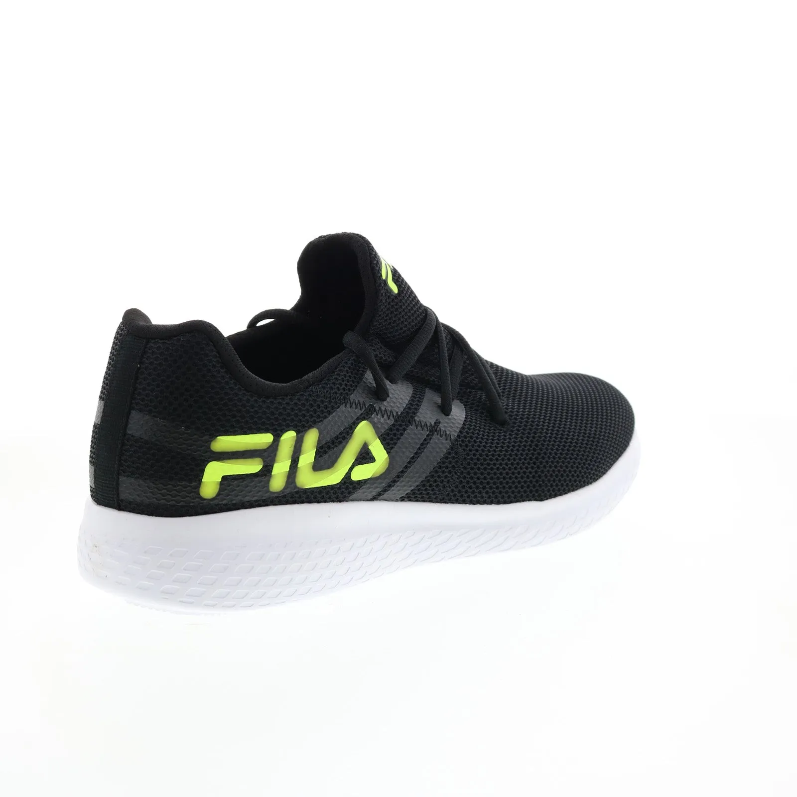 Fila Turnkey 1RM01305-016 Black Men's Canvas Lace Up Athletic Running Shoes