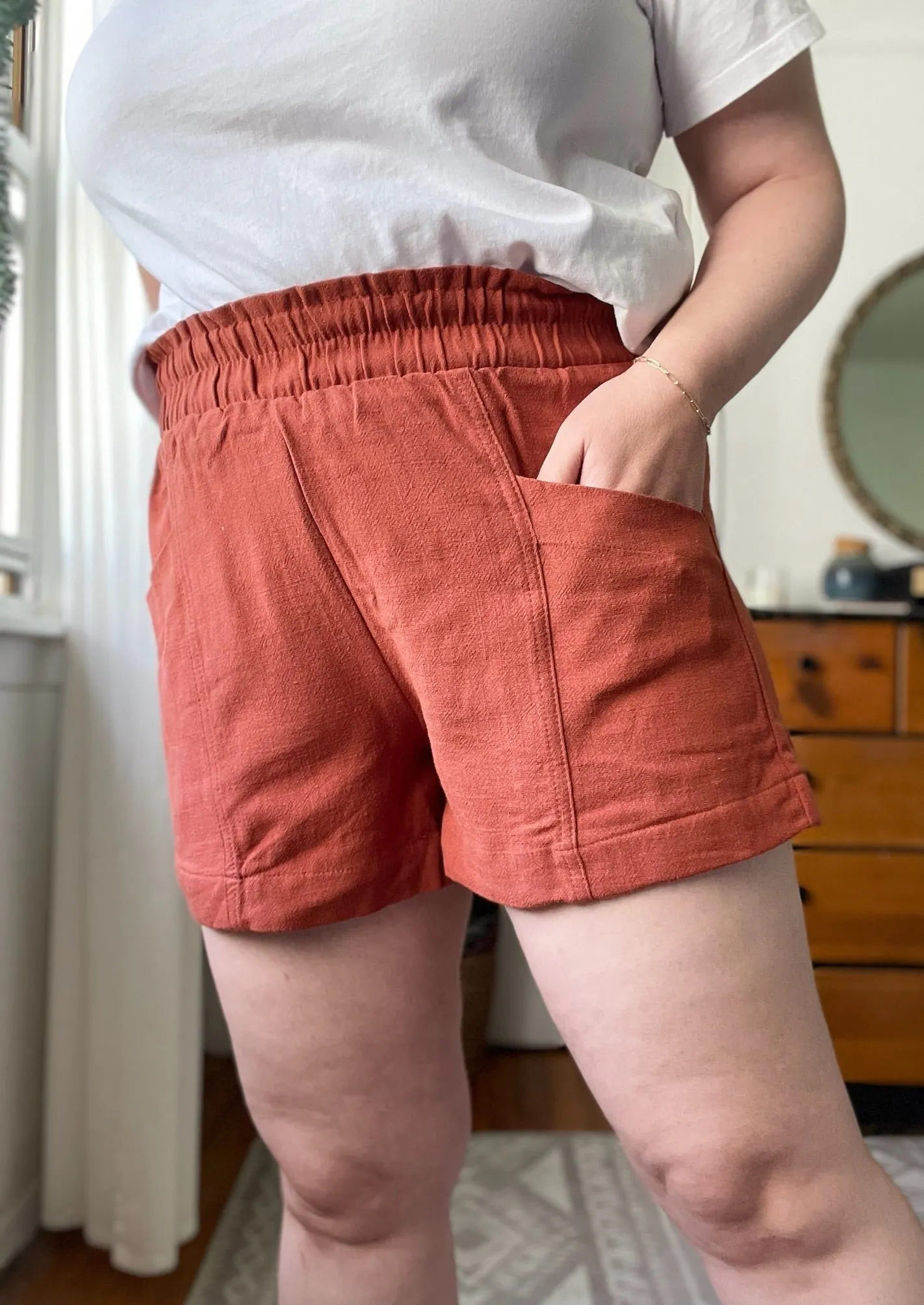 Clearance - Linen Pull-On Shorts