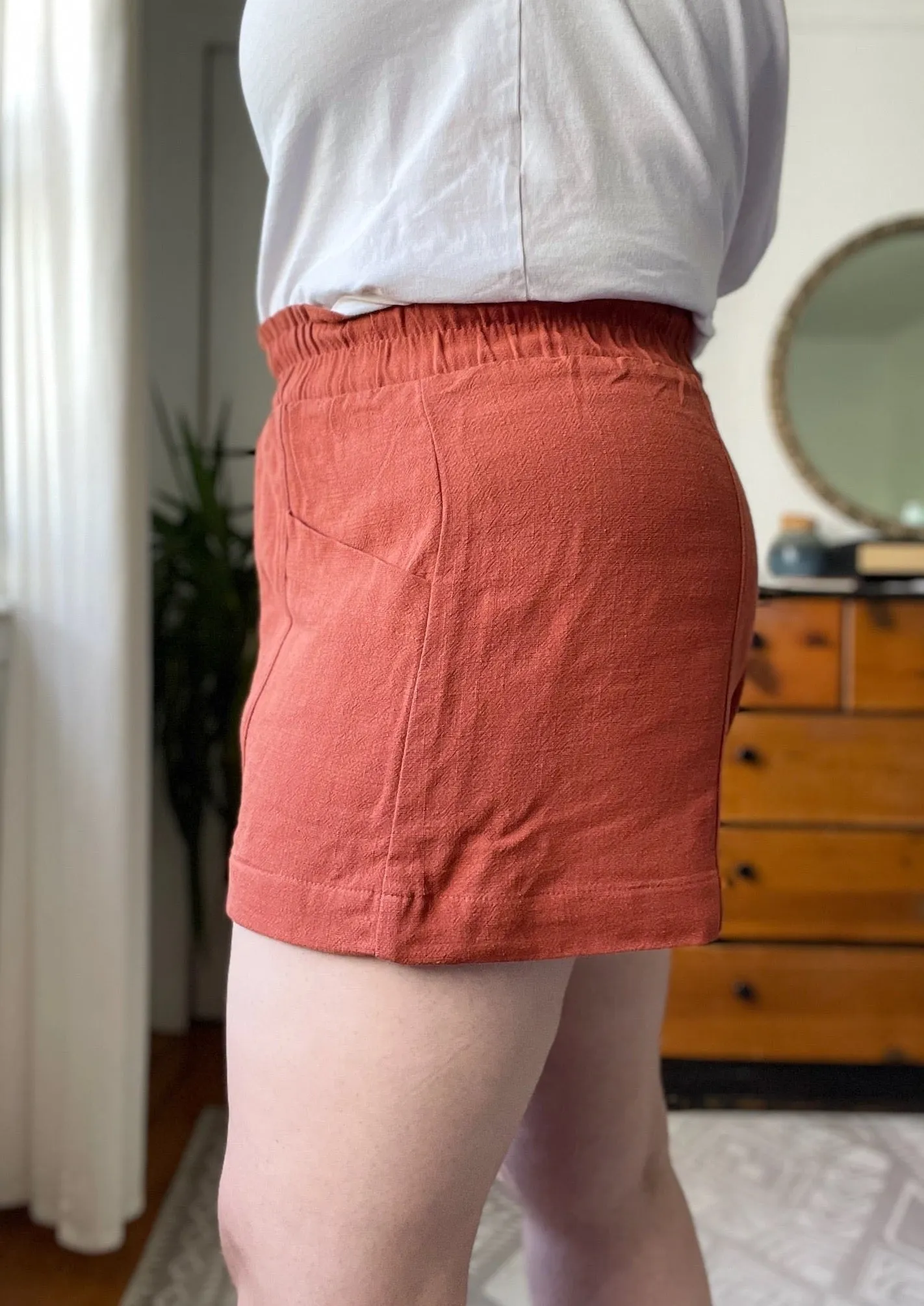 Clearance - Linen Pull-On Shorts