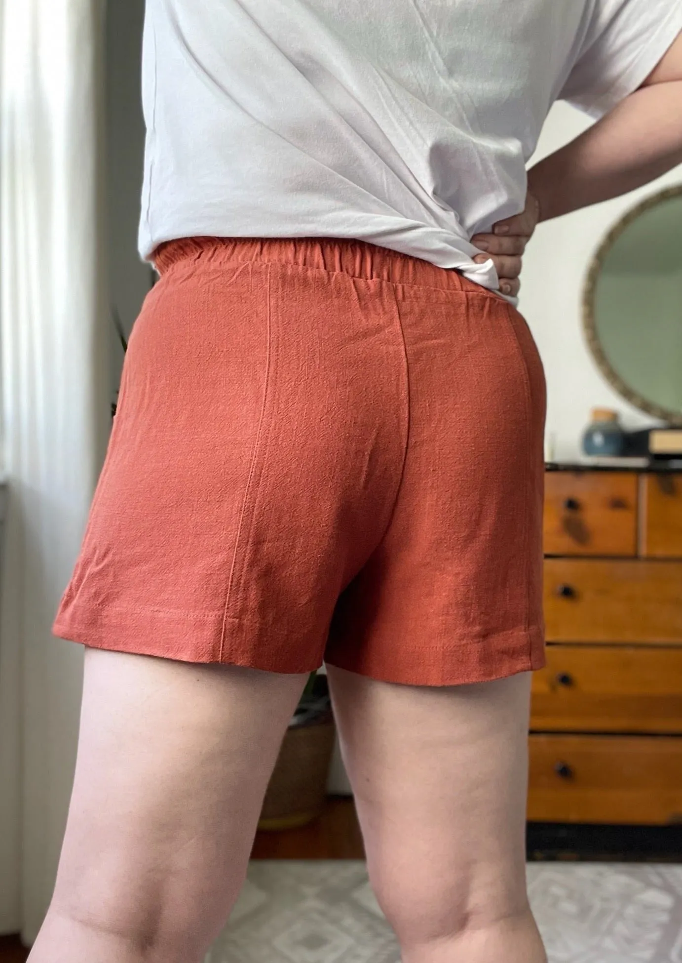 Clearance - Linen Pull-On Shorts