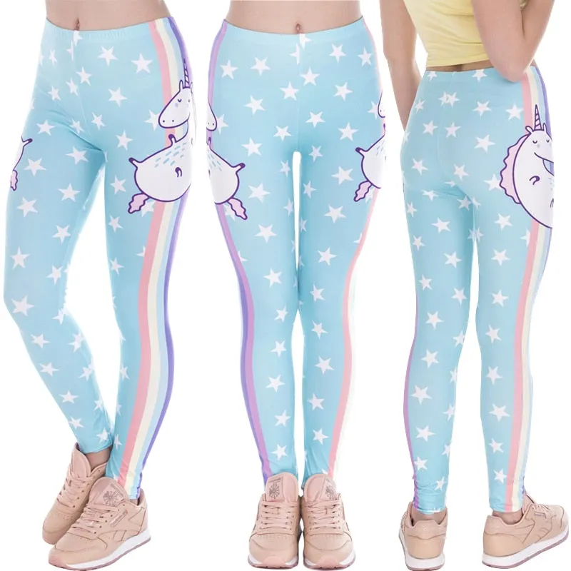 Colorful Unicorn Print Leggings