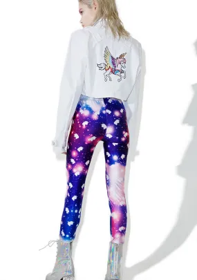 Galaxy Print Leggings - Uni Theme