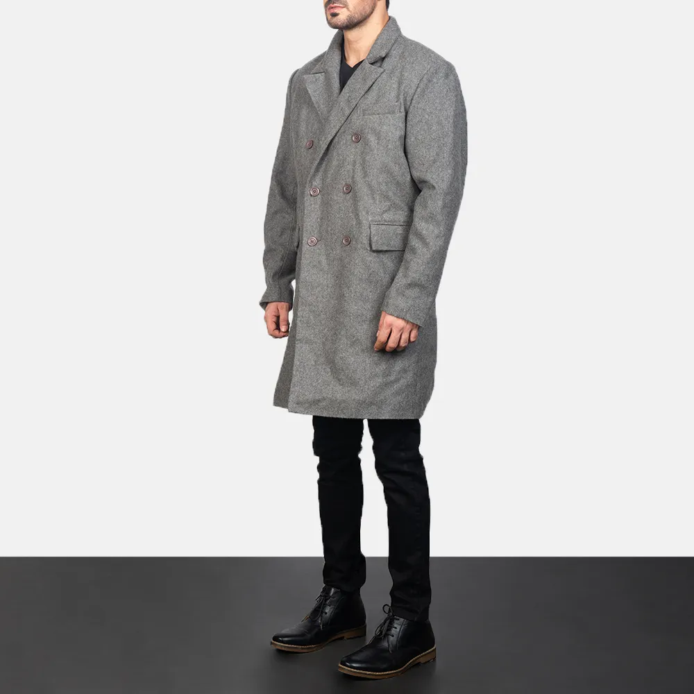 Gray Wool Double Breasted Coat by Claud - Results: 1-10 of about 25,000,000