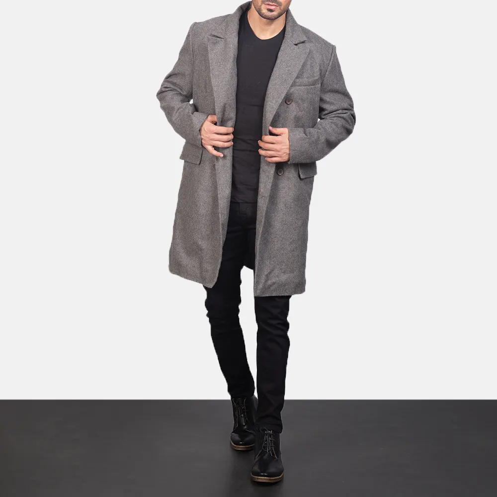 Gray Wool Double Breasted Coat by Claud - Results: 1-10 of about 25,000,000