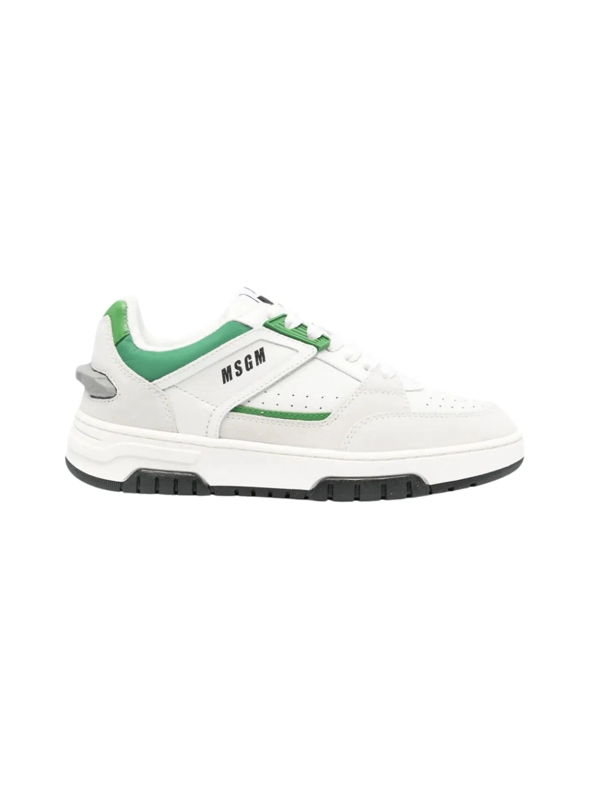 Green and White MSGM Sneaker Trainers