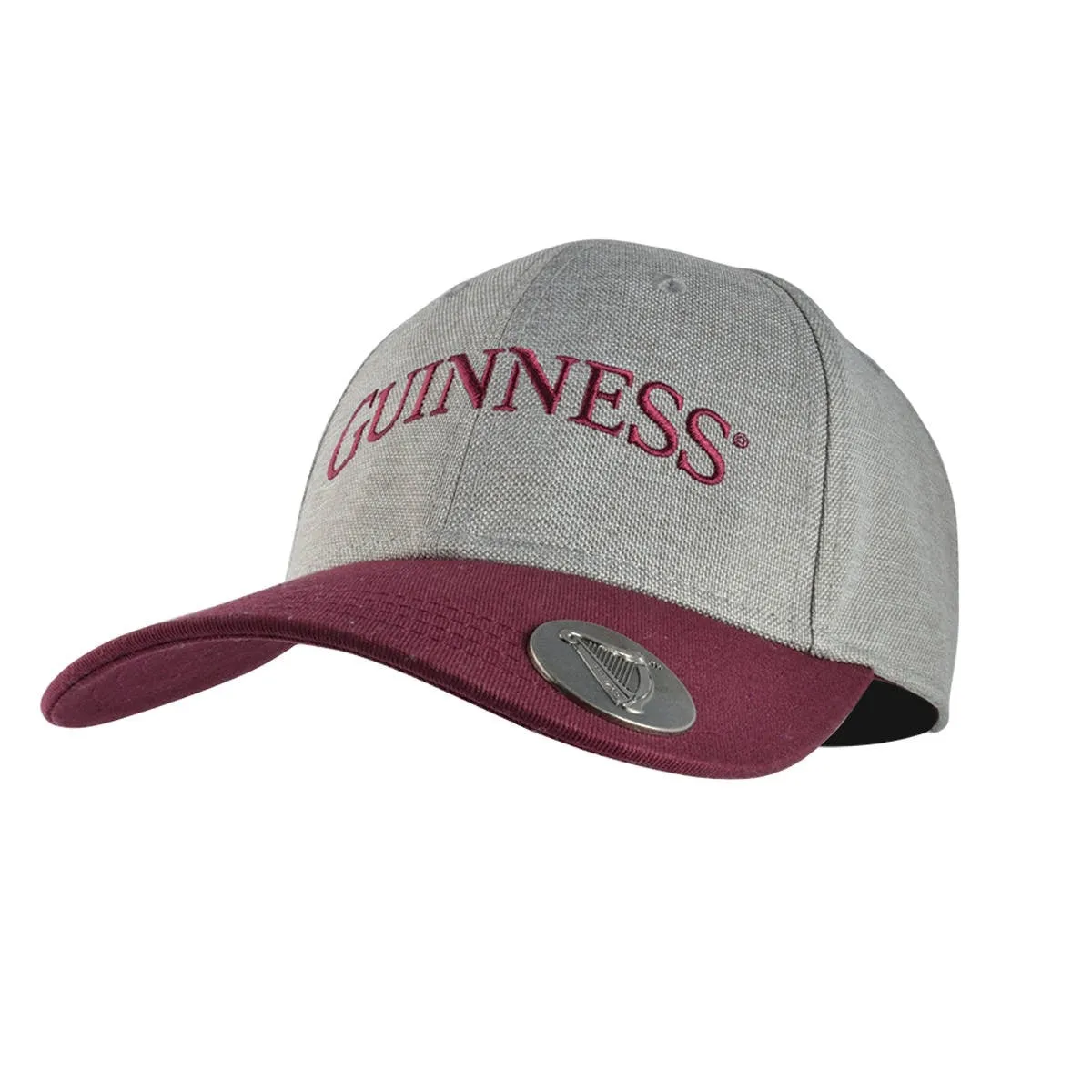 Guinness Opener Cap in Grey and Maroon