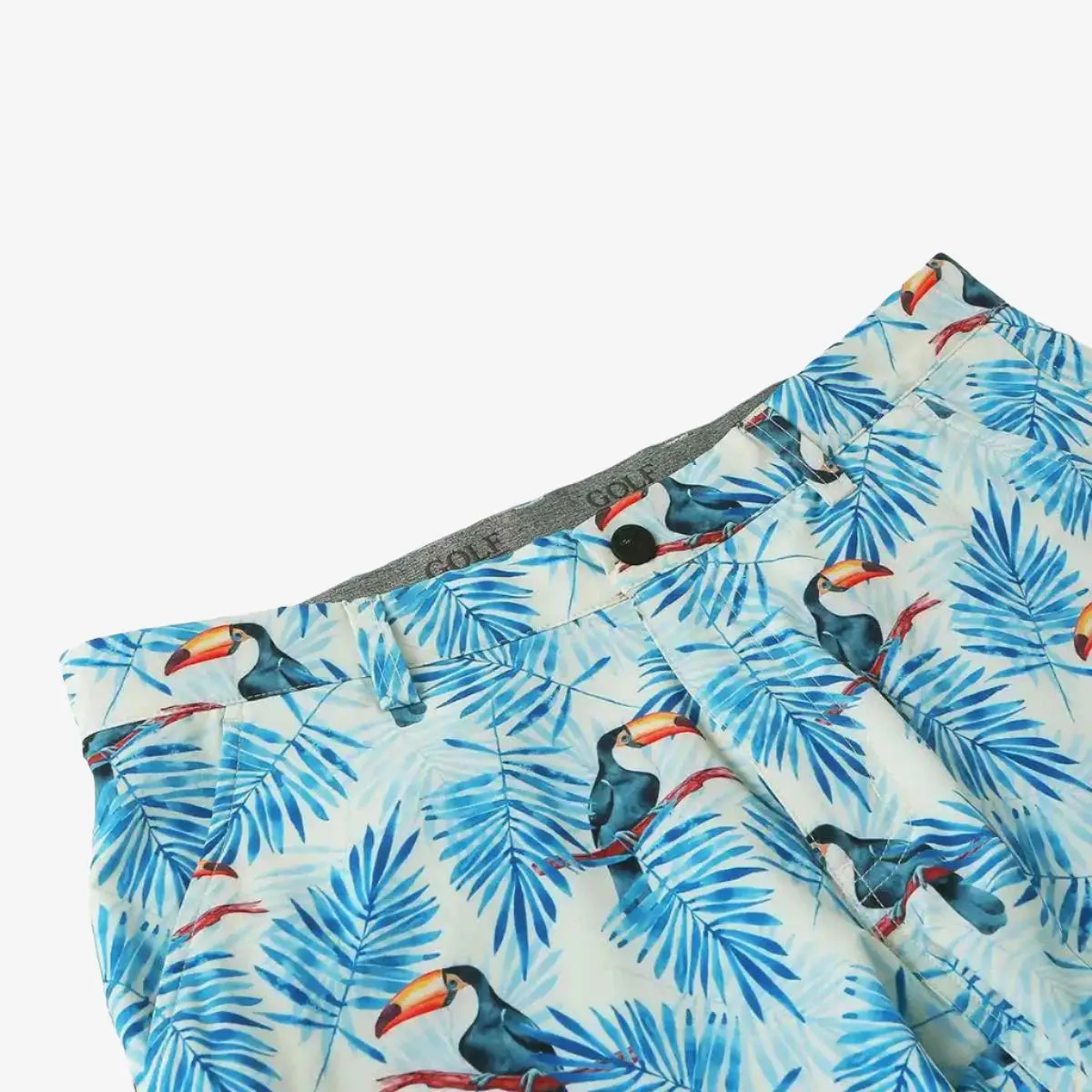 Soft Feel Happy Toucan Golf Shorts