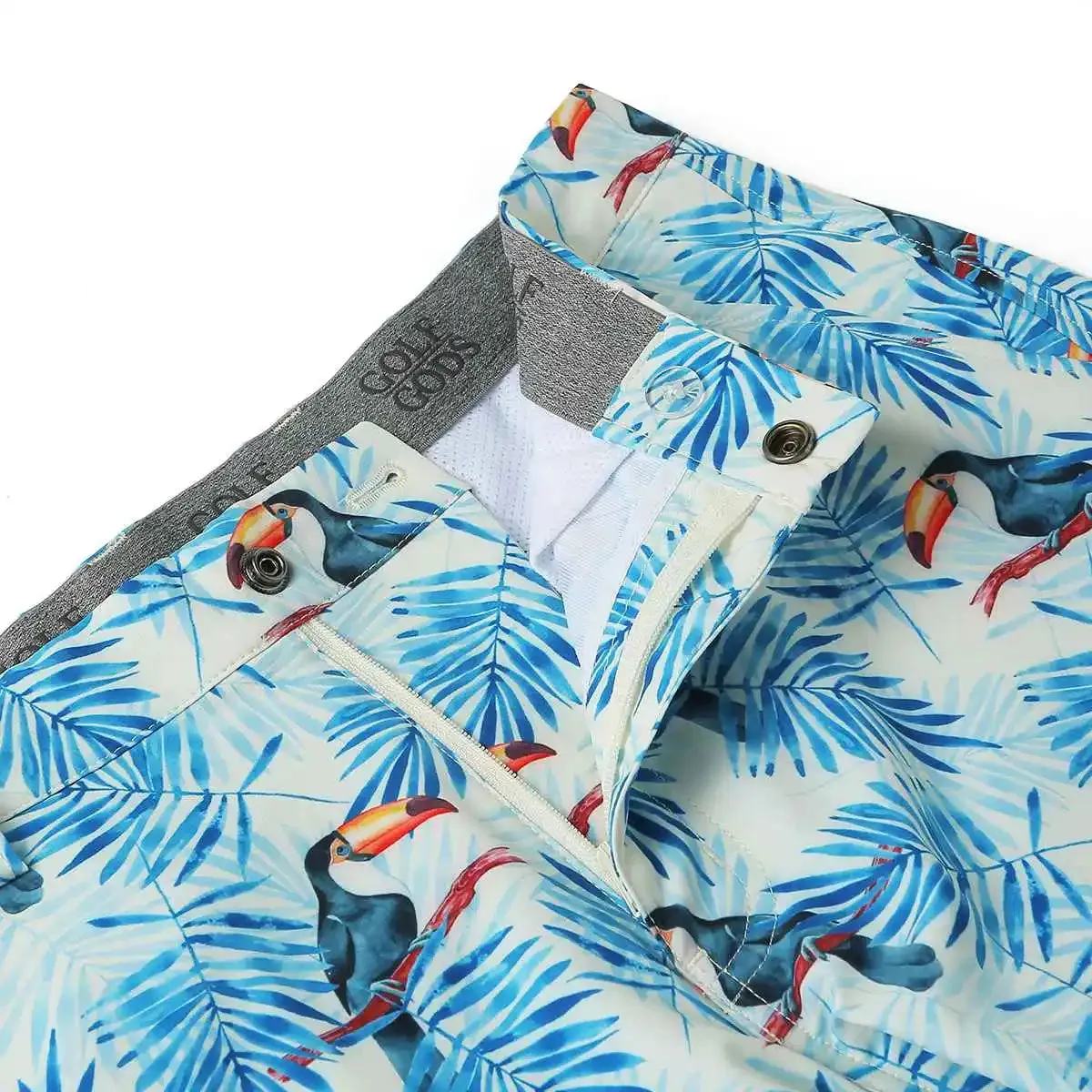 Soft Feel Happy Toucan Golf Shorts