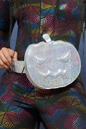 Holographic Pumpkin Bum Bag with Fever Pattern