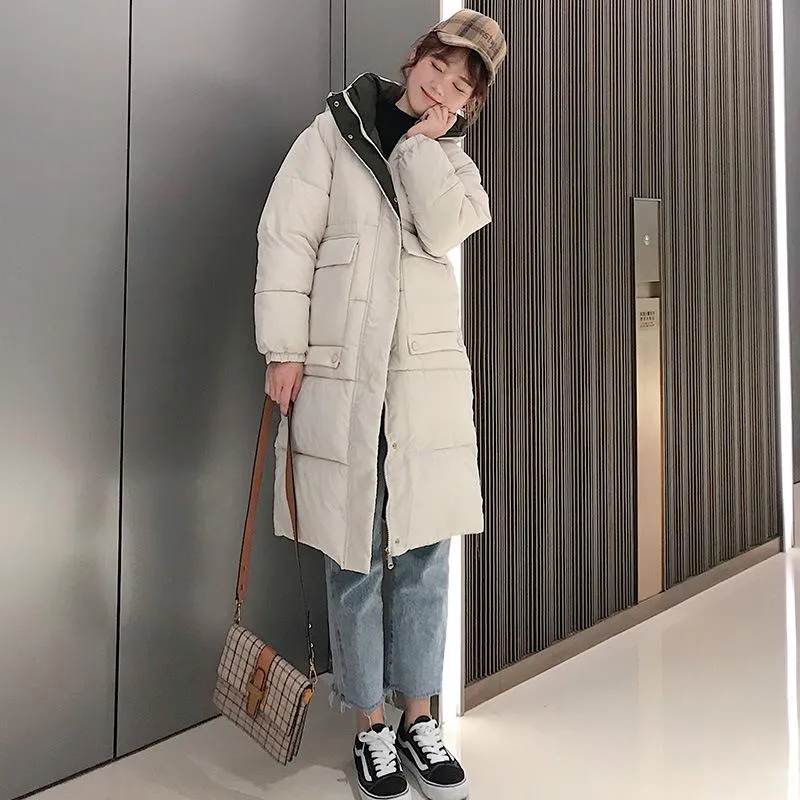 long hooded parka coat