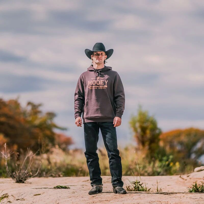 Hooey Men's Brown Legendary Hoody with Hooey Logo