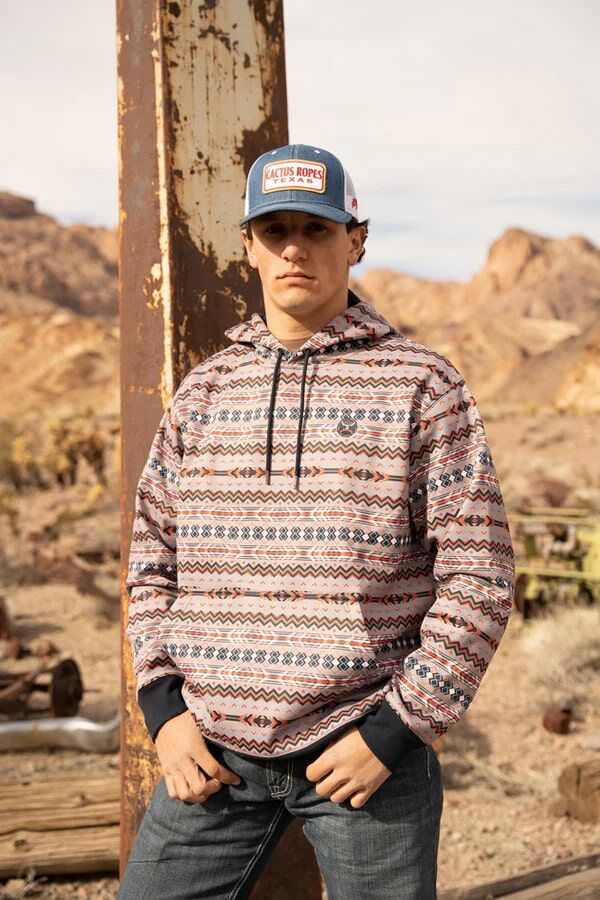 Hooey Navy Mesa Hoody for Men