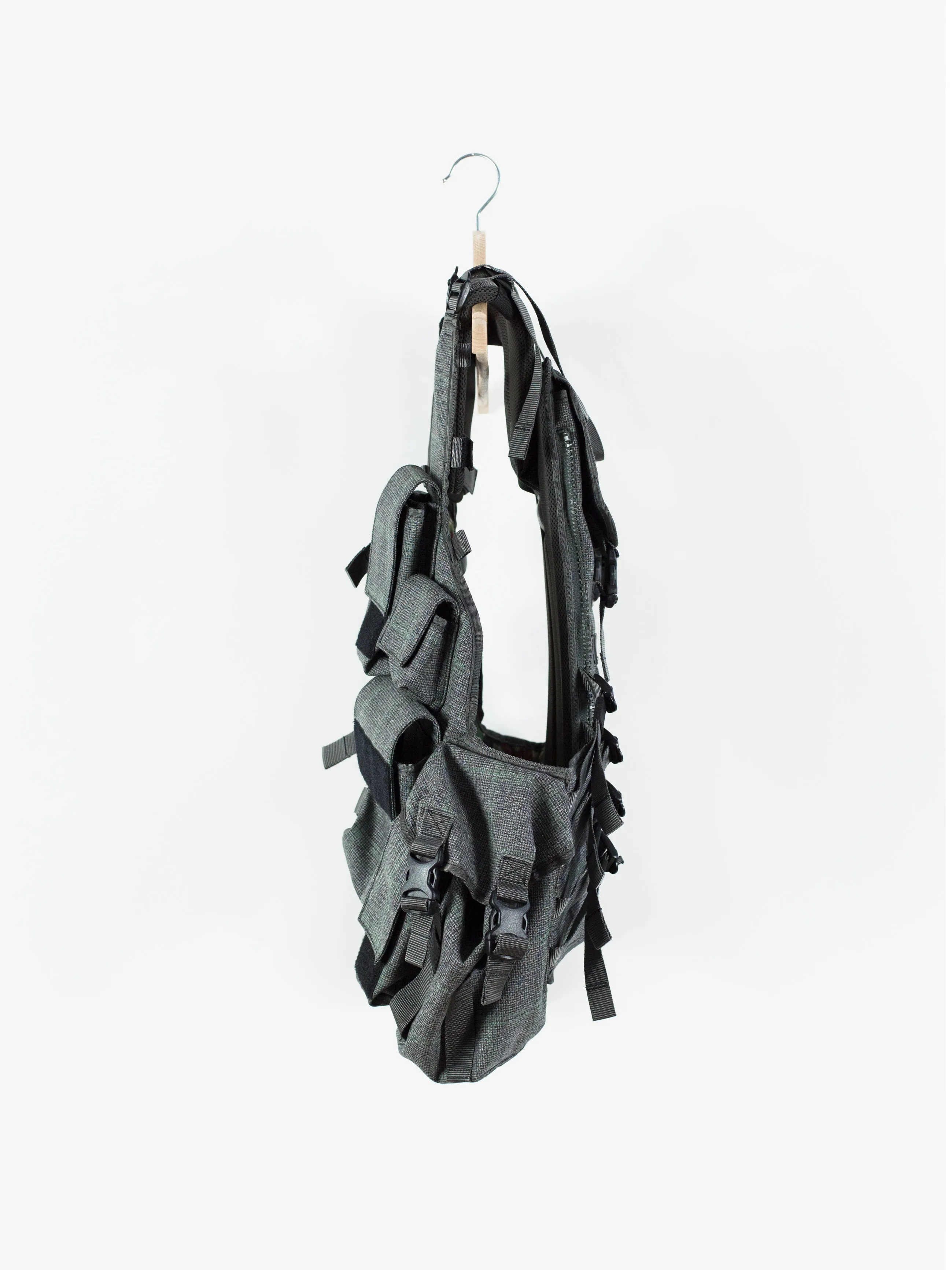 Junya Watanabe SS19 Glen Check Wool Tactical Vest